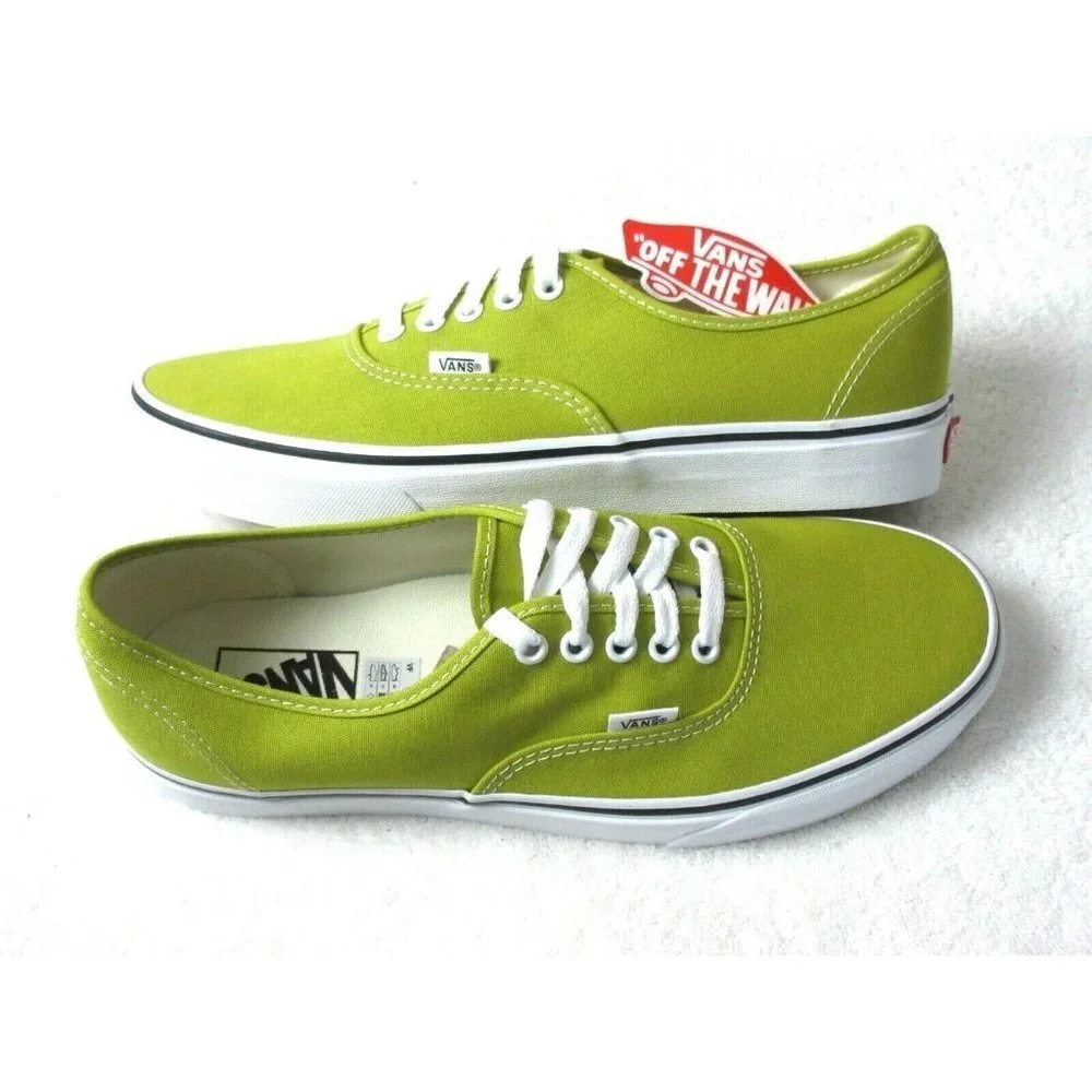 COPY - Vans Women's Authentic Cress Green True White Canvas Skate Boat shoes Si…